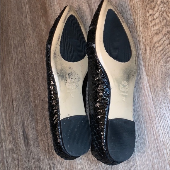 All Black Anthropologie flat shoes size -  38 - Picture 4 of 6